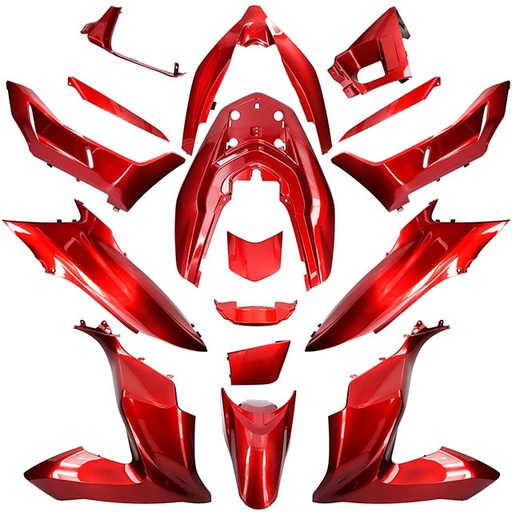 [AP55BP10.618.RP] Kit de carenados Honda PCX 2018-2020 17 piezas rojo perla R369 AllPro