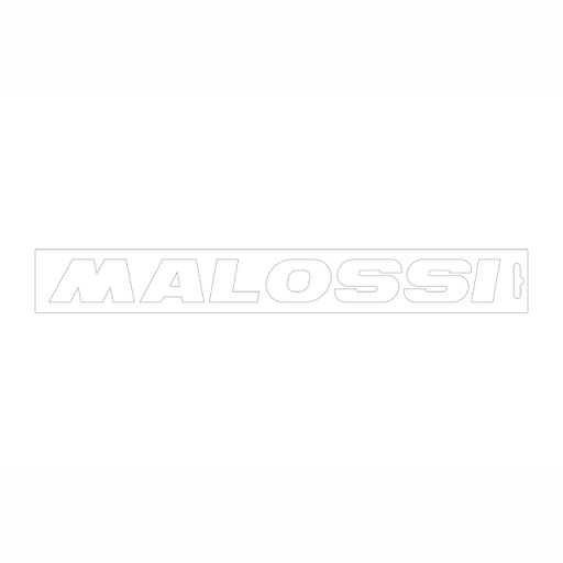 [337505.W0] Pegatina Malossi blanco 32x3,5cm