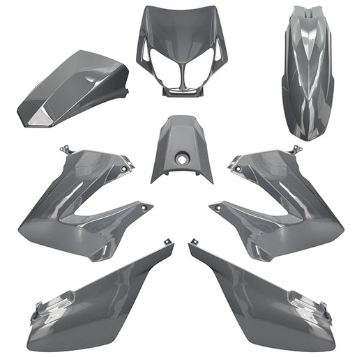 [AP55BP10.983.IGY] Carenados Derbi Senda 2000-2010 8 piezas inyección AllPro - Gris