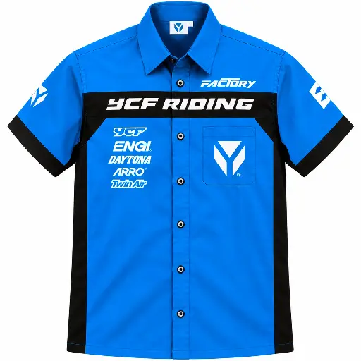 [CHEMISETTE-2XL] Camisa YCF Racing Azul claro Talla XL