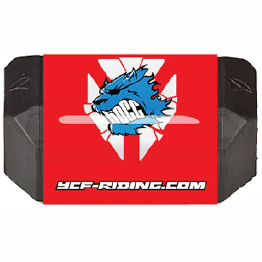 [YC50-0129-RD] Protector de manillar sin barra Pitbike YCF 50 L=126mm - Rojo