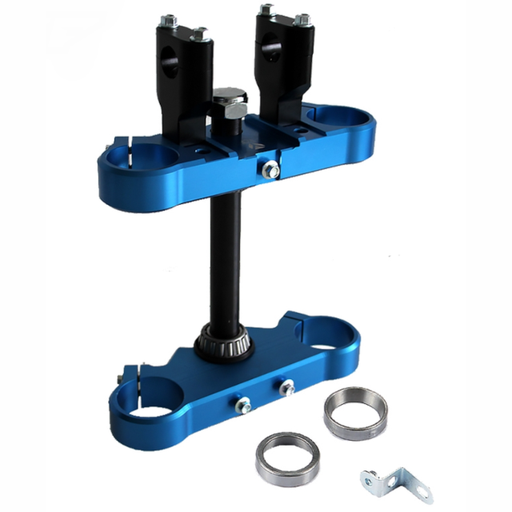 [YC110-02-053-BL] Tija completa de aluminio CNC 48/45 160mm Pitbike YCF - Azul