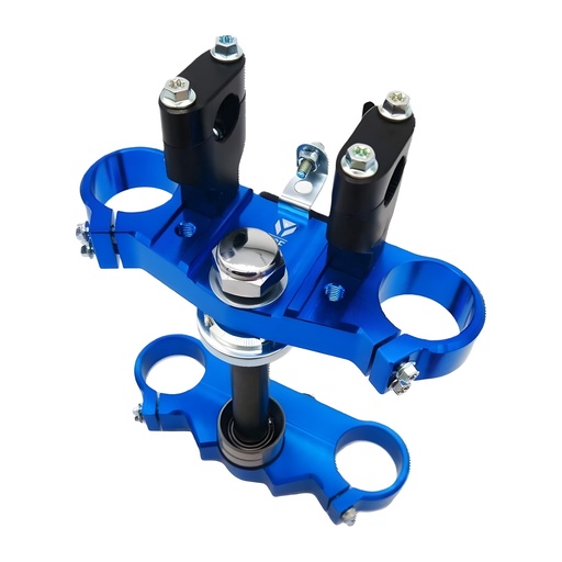 [YC110-02-053-BL] Tija completa de aluminio CNC 48/45 160mm Pitbike YCF - Azul