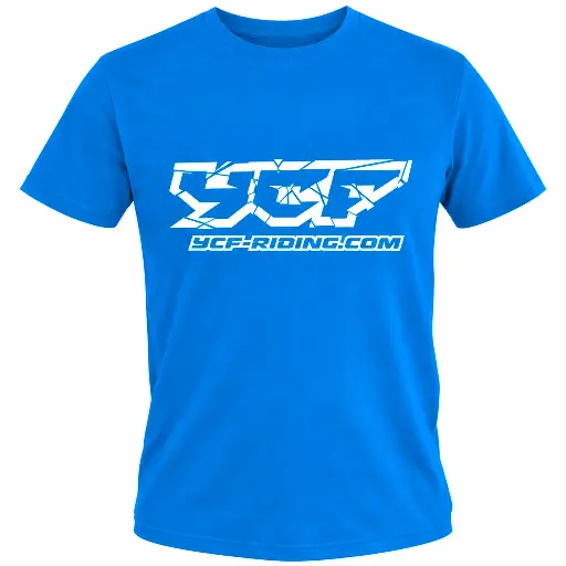 [TSK02BL-4] Camiseta Infantil 4 años YCF - Azul