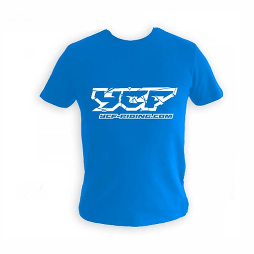 [TSK02BL-8] Camiseta Infantil 8 años YCF - Azul