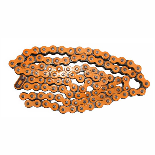 [420DX-110T-OR] Cadena YCF 420DX con 110 eslabones Extra reforzada - Naranja