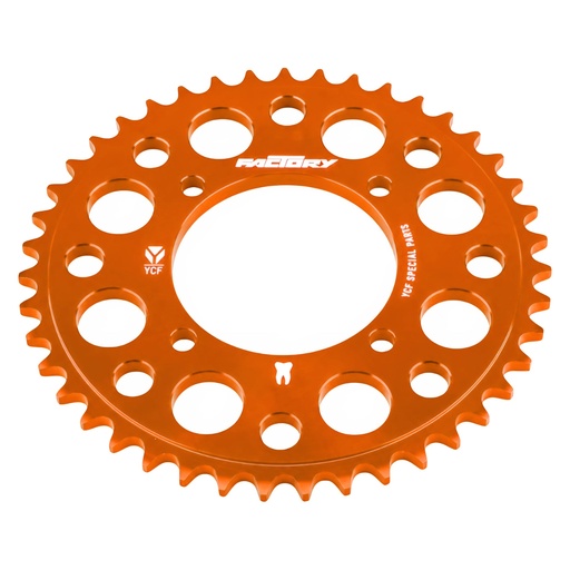 [CA06R47-OR] Corona Pitbike Z-47 420 4 agujeros Aluminio Naranja YCF