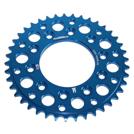 [CA16R45-BL] Corona Pitbike Z-45 420 5 agujeros Aluminio Azul YCF