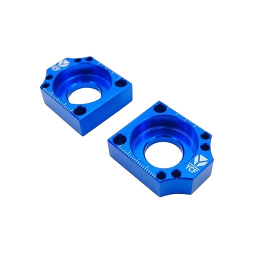 [TC07-BL] Tensores de cadena CNC Ø15 Pitbike YCF - Azul