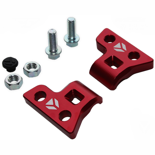 [YC110-0403-06-RD] Soporte CNC Latiguillo de freno delantero Pitbike YCF - Rojo