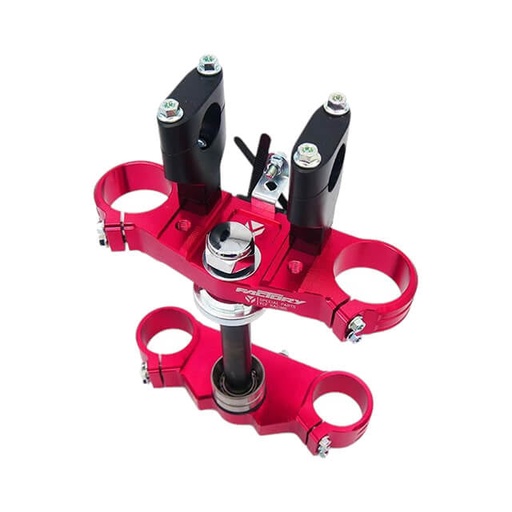 [YC110-0225-05-RD] Tija completa de aluminio CNC 48/48 170mm Pitbike YCF Factory SP3 - Rojo