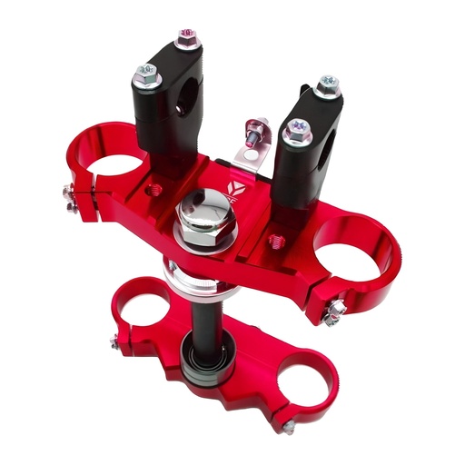 [YC110-02-053-RD] Tija completa de aluminio CNC 48/45 160mm Pitbike YCF - Rojo