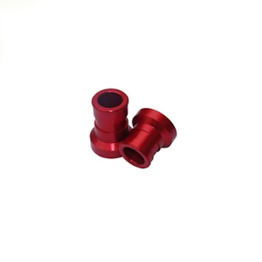 [ERC1AR-RD] Casquillos CNC rueda trasera Pitbike YCF - Rojo