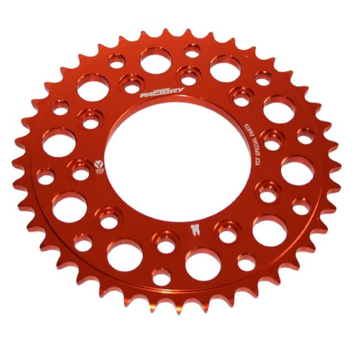 [CA16R43-OR] Corona Pitbike Z-43 420 5 agujeros Aluminio Naranja YCF