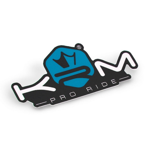 [KR436F] Pegatina KRM Pro Ride 8x4cm - Azul