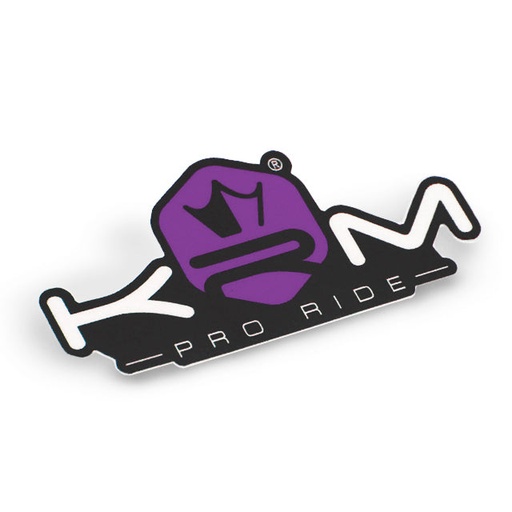 [KR571F] Pegatina KRM Pro Ride 8x4cm - Violeta