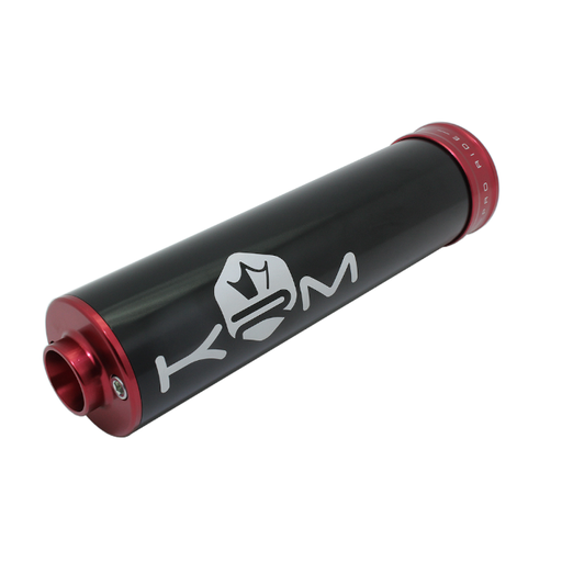 [KR162F] Silenciador 90-110cc aluminio 2019 KRM - Negro / Rojo