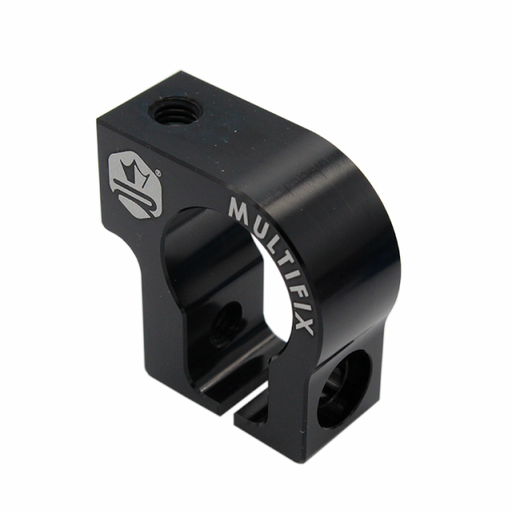 [KR141F] Abrazadera soporte escape multifijación KRM - Negro