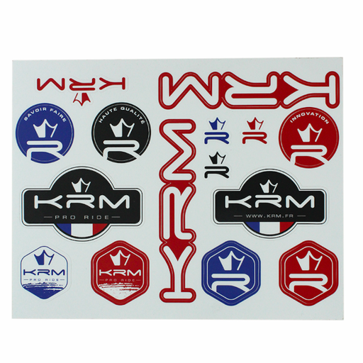[KR297F] Set de pegatinas KRM Pro Ride A4