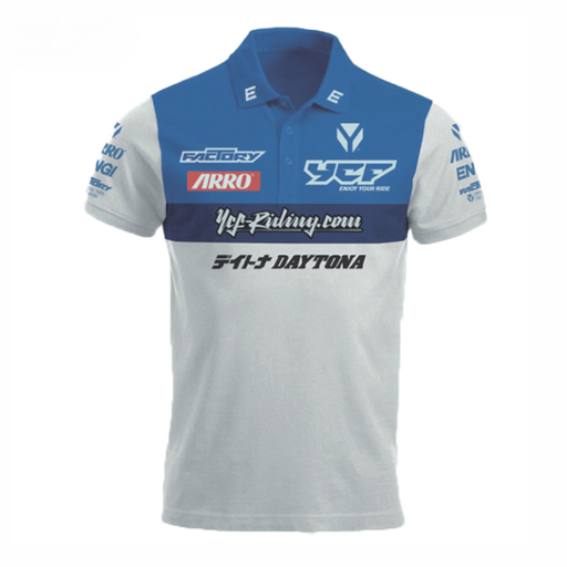 [POLOYCF01BL-S] Polo racing YCF Azul 2022 talla S