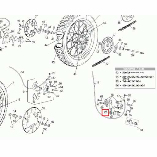 [0/000.980.0640] Soporte pinza de freno delantera Rieju 50 MRX/RR/Spike